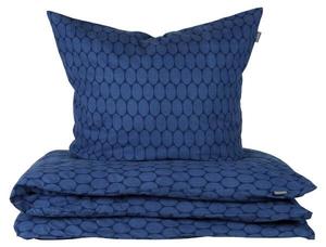 Комплект постельного белья Schiesserset Feinbiber Drops, 155x1x220 см, темно-синий