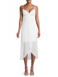 Тканое платье Surplice Guess, белый