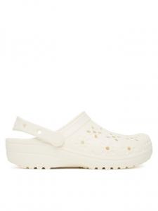 Мюли Classic Floral Cut-Out Clog 210927 Crocs, экрю