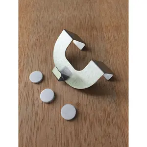 ИДЕИ ДЛЯ ДОМАШНЕЙ ЖИЗНИ Крючки для штор «EDWARD», (комплект, 2 шт.), П-образные крючки для жалюзи с люверсами Home Wohnideen, цвет aluminiumfarben