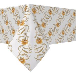 Квадратная скатерть, 100 % хлопок, 52х52 дюйма, цветочный 127