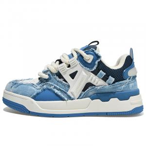 Masongarments Износостойкие низкие кроссовки для скейтбординга, увеличивающие рост, унисекс, янтарно-синие, в комплекте таинственная коробка