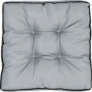 Подушка для сиденья, садовая подушка, подушка на стул 50x50 см, для пуфа, мягкая подушка, подушка на стул, серая AIO FACTORY