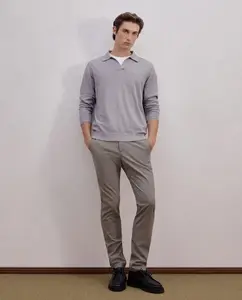 Спортивные брюки для мужчин с регулируемой талией, из хлопкового эластанового материала Dustin, темно-зеленый