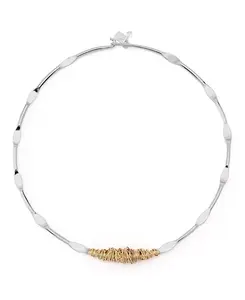 Ожерелье-Воротник из серебряной проволоки, обвитой скульптурой Robert Lee Morris Soho, silver