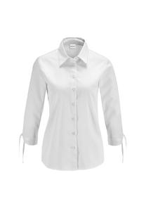 Атласная блузка с бантами на рукавах Madeleine, белый