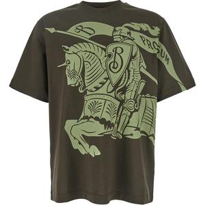 Футболка Equestrian Knight Burberry, зеленый