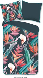 Пододеяльник 200x200 + 2* 80x80 см - цветы и листья Descanso