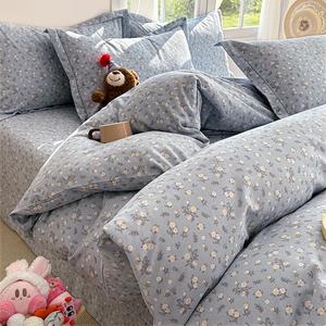 Antarctic Комплект постельного белья 1,5 м: простыня на резинке, пододеяльник 200x230 см, 100% хлопок, мягкая ткань, цвет Yilan