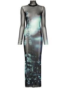 Jean Paul Gaultier сетчатое платье, черный