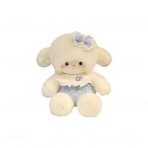 Мягкая игрушка бегущий ягненок, высота 35 см Mise, синий