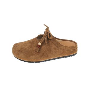 WUJI Массажные устойчивые к истиранию закрытые тапочки для женщин тёмно-коричневые, цвет Dark Brown