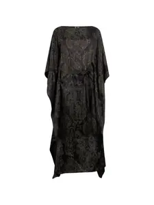 Платье с орнаментальным принтом Roberto Cavalli, черный