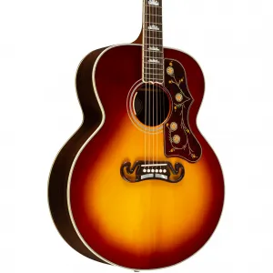 Акустико-электрогитара Gibson SJ-200 Standard из красного дерева, отделка Rosewood Burst