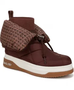 Женские сапоги-угги Cruz Fold Over Puffer для холодной погоды Sam And Libby, коричневый