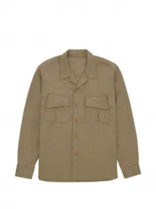 Рубашка-овершорт на пуговицах Fox Fortela, зеленый