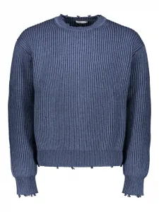 Укороченный свитер в рубчик John Elliott, синий
