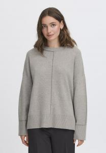 Джемпер ICHI BALLIA, Grey Melange/Grey