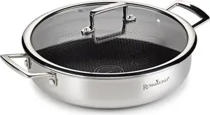 Низкая кастрюля с крышкой Rosmarino HexaPRO - 28 см AD VITA