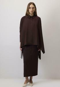Блуза Touché Privé Button-down blouse, Brown/Dark Brown