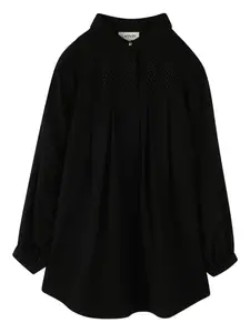 Блузка со складками Lanvin Enfant, черный