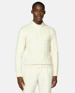 Мужской шерстяной свитер с длинными рукавами Boggi Milano, белый