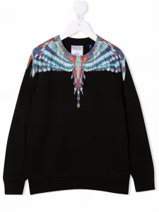 Толстовка с принтом Marcelo Burlon County Of Milan Kids, черный