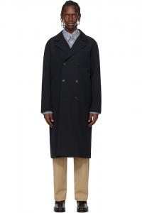 Темно-Синее пальто с круазой A.P.C., темно-синий
