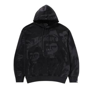 Худи BAPE Overall Garment Dyed Photo Pullover Hoodie, Black