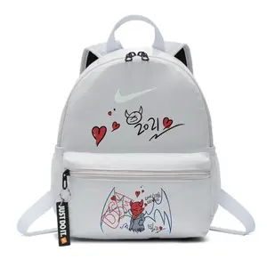 Nike Тканевый рюкзак женский серо-белый, Demon