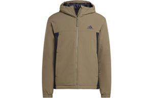 Куртка пуховая мужская Strata оливкового зеленого цвета Adidas