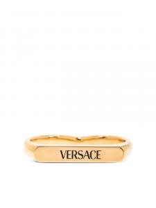Кольцо с логотипом Versace, золотой