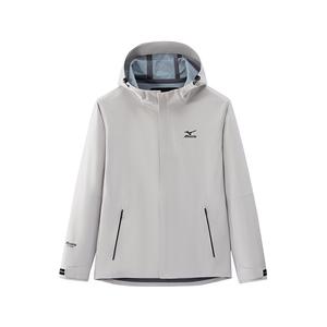 Mizuno Ветровка для походов на открытом воздухе дышащая водоотталкивающая унисекс, Ecru