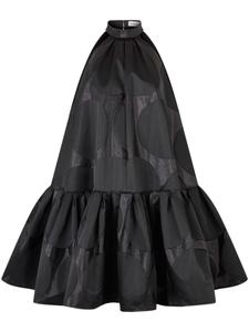 Nina Ricci платье мини с баской, черный