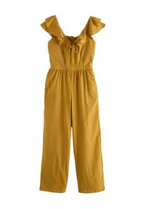 Комбинезон RUFFLED TIE BACK WIDE LEG BOHO Next, желтый