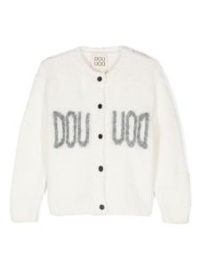 Кардиган с логотипом Douuod Kids, белый