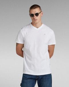 Мужская дышащая футболка из органического хлопка с короткими рукавами G-Star Raw, белый