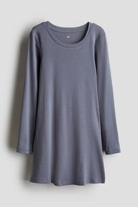 Платье из джерси с длинными рукавами H&M, синий