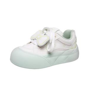 Aimilian Женские низкие скейтерские кеды Box в зеленом цвете, цвет Green