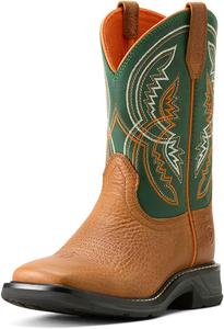 Детские ковбойские сапоги ARIAT Workhog Xt Coil унисекс, Honey Tan/Lucky Clover