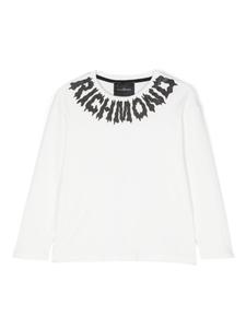 John Richmond Junior футболка с логотипом, белый
