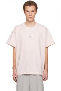 Цифровая хлопковая футболка Mm6 Maison Margiela, розовый