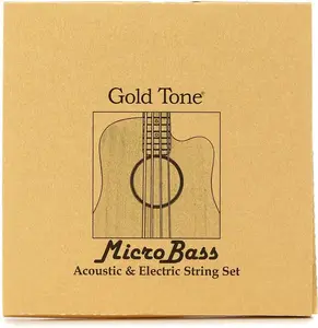 Струны Gold Tone MBS-BL MicroBass Thunderblack из резины/полимера