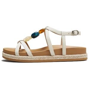 TATA Женские сандалии на одной застежке экрю, цвет Ecru