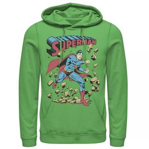 Мужская толстовка с винтажным плакатом Superman Smash Rocks DC Comics