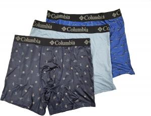 Columbia 3 Pack High Performance Stretch Printed, Multi-Color, Multicolor