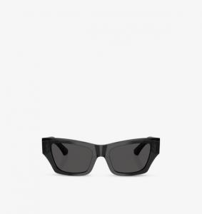 Солнцезащитные очки Be4441U «кошачий глаз» из ацетата Burberry, серый