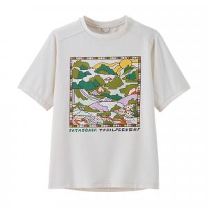 Детская шелковая футболка Capilene Patagonia, Trailseekers/White