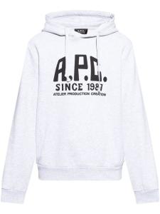 Толстовка с капюшоном и логотипом APC A.P.C., белый