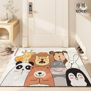 Dajiang Ковер 60х90 см для прихожей с рисунком кошачьих лап, петельный ворс, можно обрезать